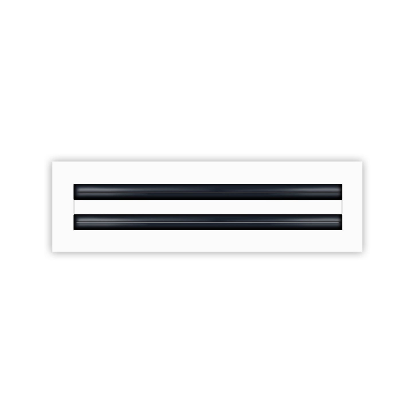Frente de 14x4 Ventila Moderna de Color Blanco para Aire Acondicionado - 14x4 Estandard Difusor Lineal - Texas Buildmart