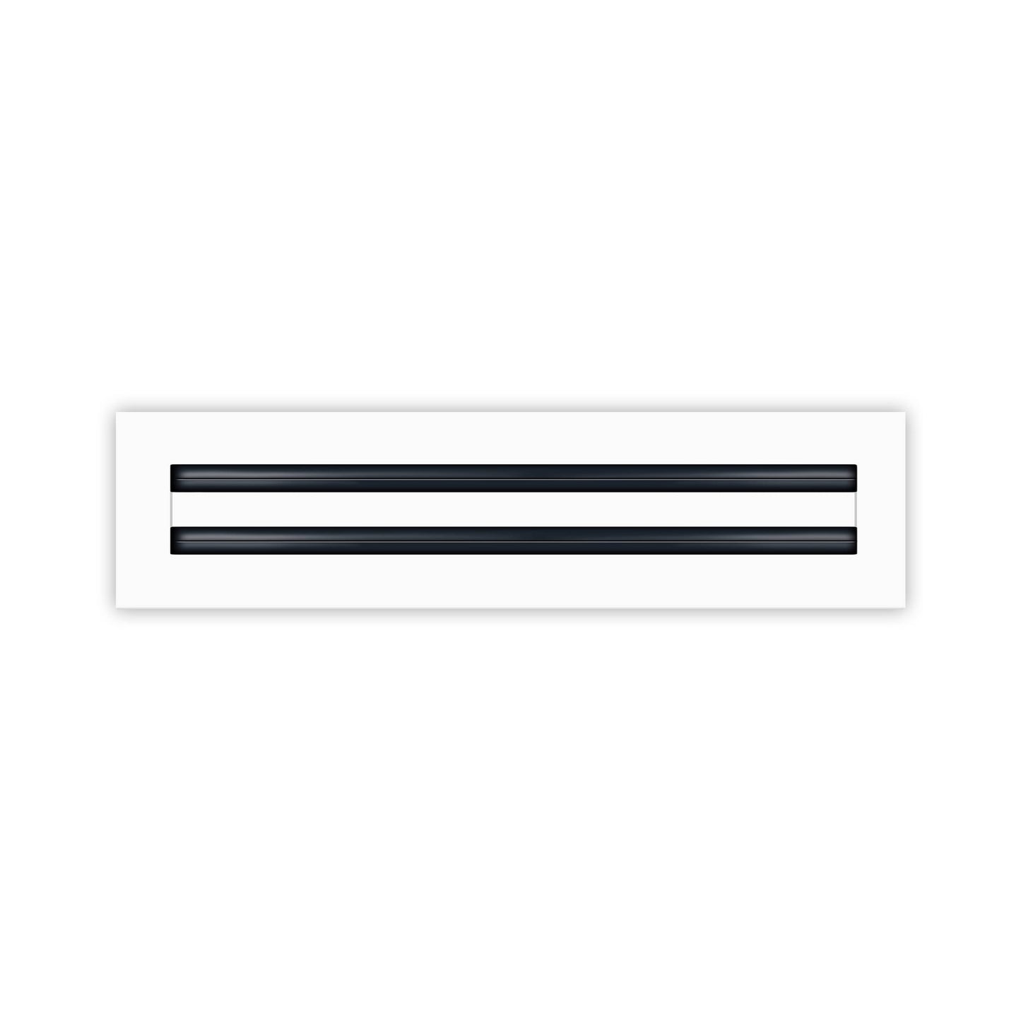 Frente de 16x4 Ventila Moderna de Color Blanco para Aire Acondicionado - 16x4 Estandard Difusor Lineal - Texas Buildmart