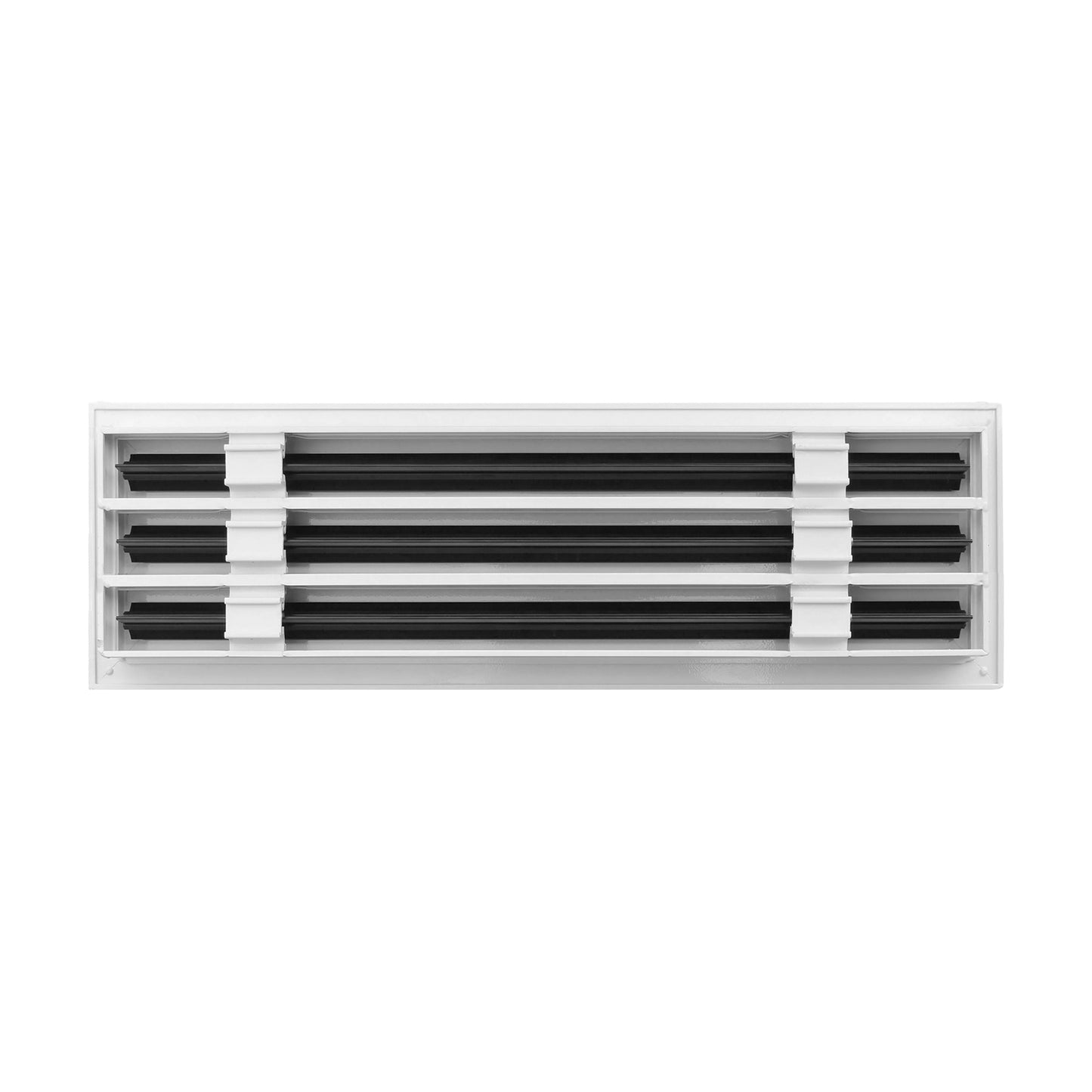 BUILDMART - Difusor Lineal de 18 pulgadas - (3 Ranura) Tres Ranuras - Registro Lineal de Aire Acondicionado - Rejilla Decorativa Blanca de Aluminio para Aire