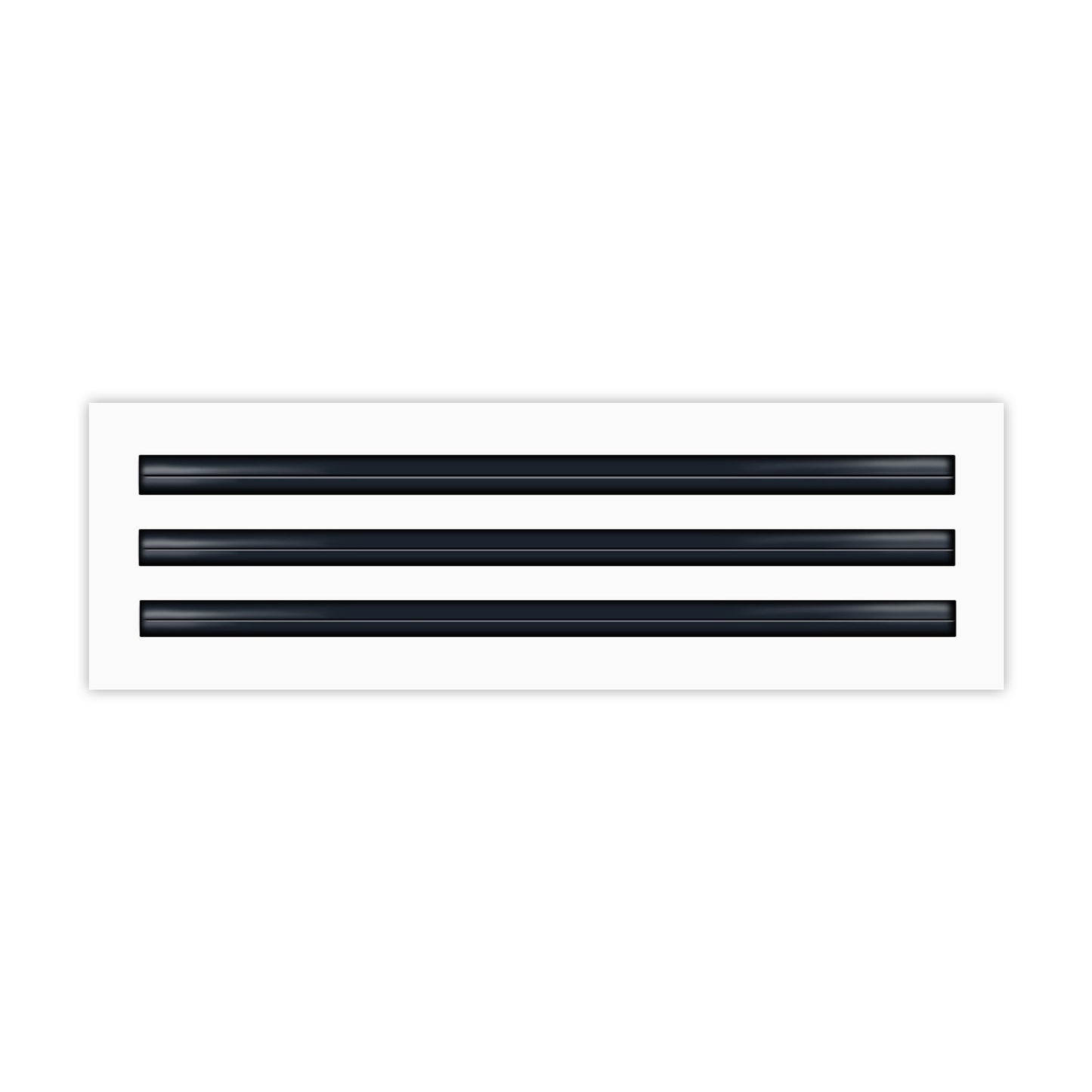 BUILDMART - Difusor Lineal de 18 pulgadas - (3 Ranura) Tres Ranuras - Registro Lineal de Aire Acondicionado - Rejilla Decorativa Blanca de Aluminio para Aire