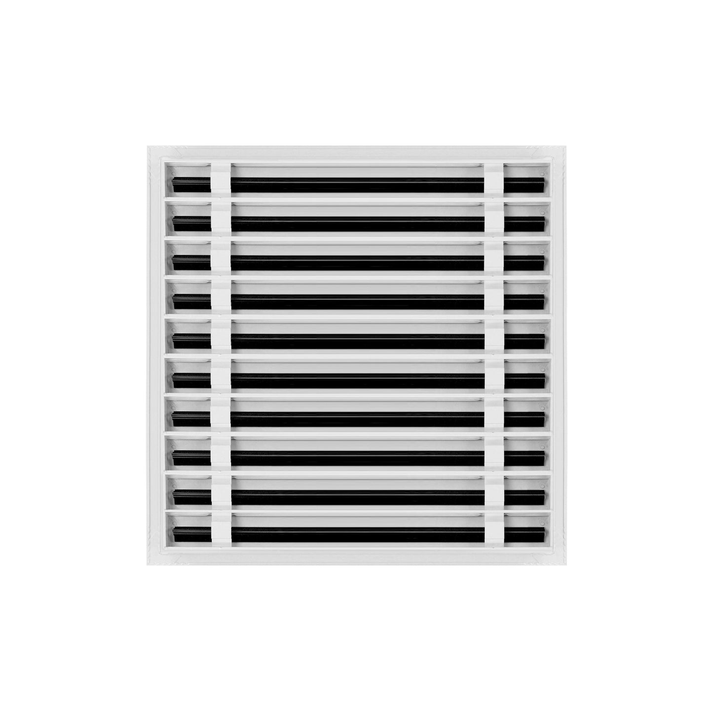 De atras de 20x20 Ventila Moderna de Color Blanco para Aire Acondicionado - 20x20 Estandard Difusor Lineal - Texas Buildmart