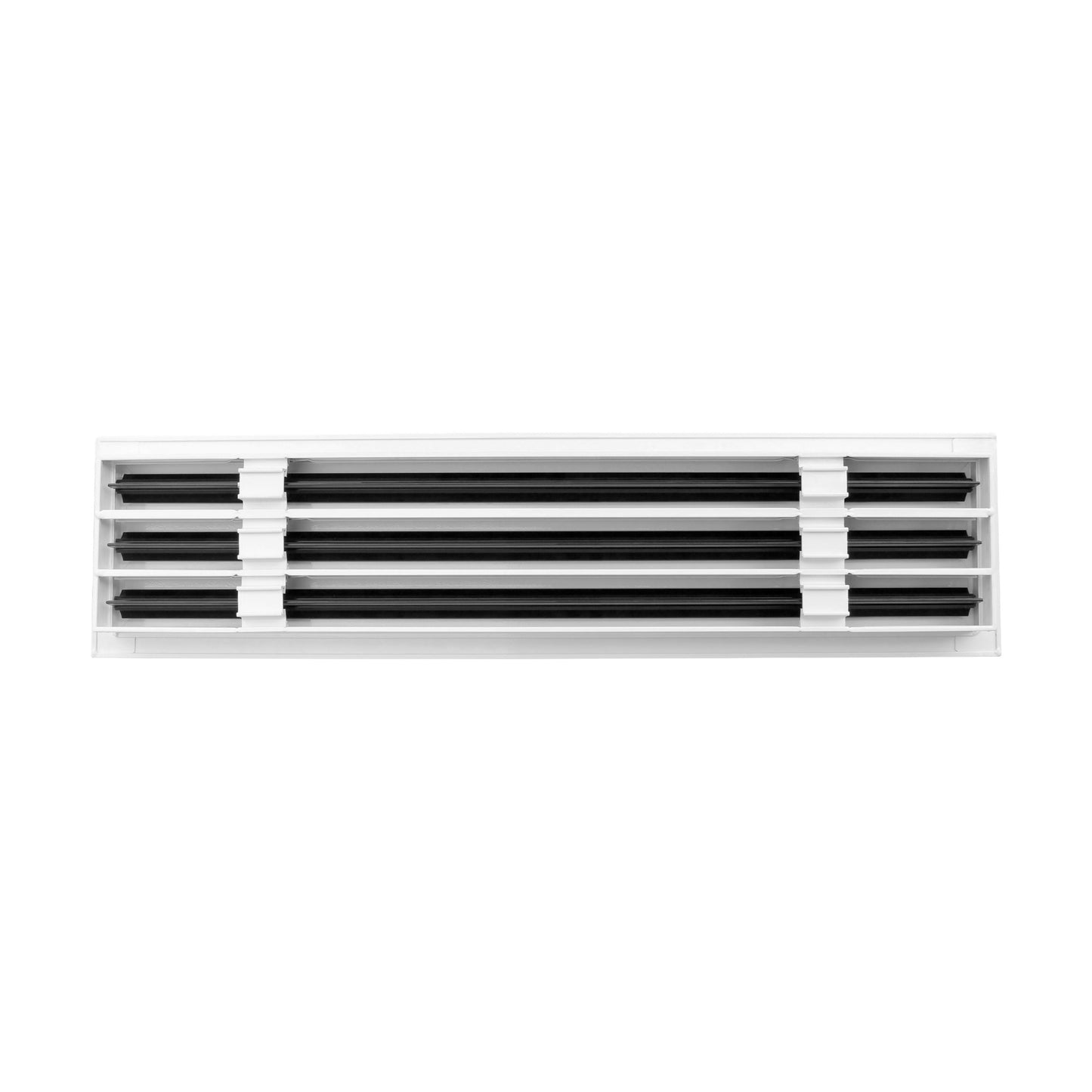BUILDMART - Difusor Lineal de 24 pulgadas - (3 Ranura) Tres Ranuras - Registro Lineal de Aire Acondicionado - Rejilla Decorativa Blanca de Aluminio para Aire