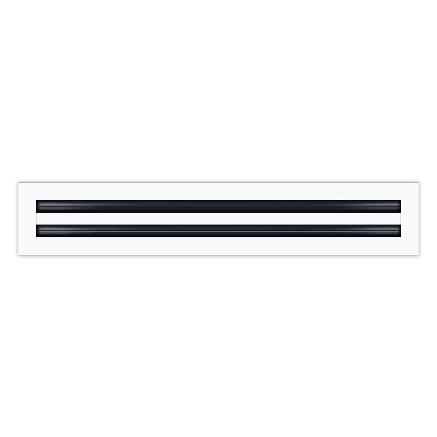 Frente de 24x4 Ventila Moderna de Color Blanco para Aire Acondicionado - 24x4 Estandard Difusor Lineal - Texas Buildmart