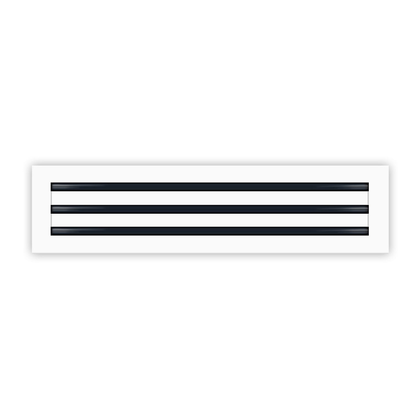 Frente de 24x6 Ventila Moderna de Color Blanco para Aire Acondicionado - 24x6 Estandard Difusor Lineal - Texas Buildmart