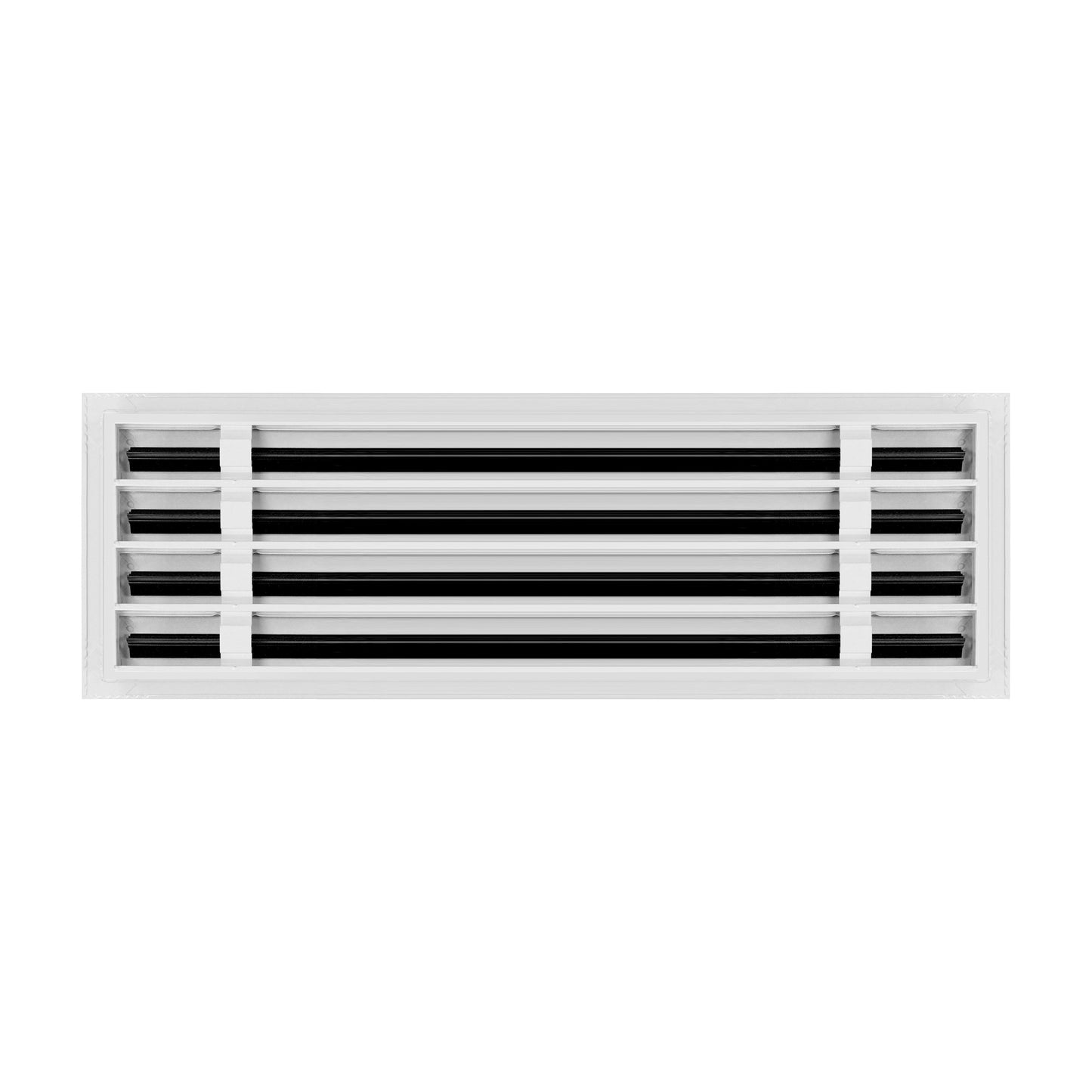 De atras de 24x8 Ventila Moderna de Color Blanco para Aire Acondicionado - 24x8 Estandard Difusor Lineal - Texas Buildmart