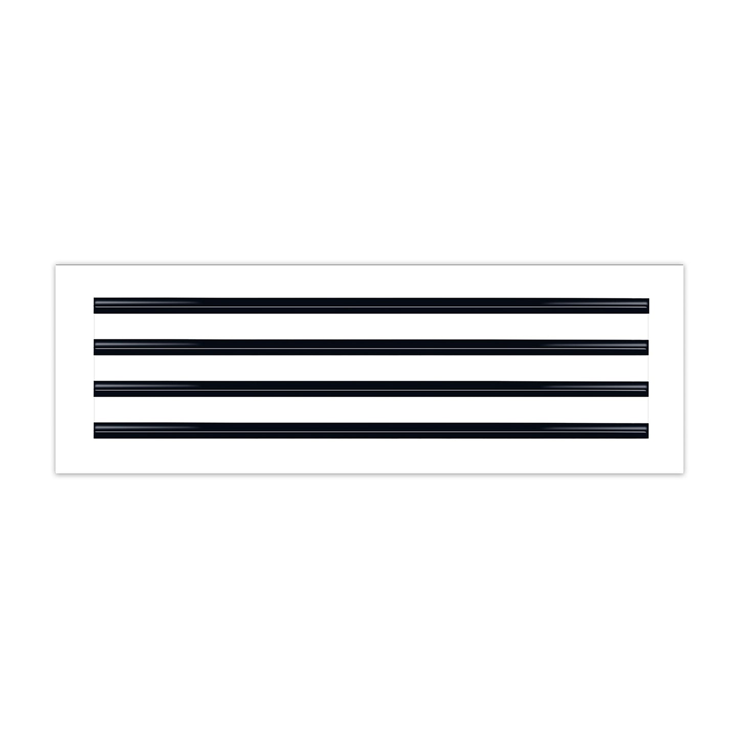 Frente de 24x8 Ventila Moderna de Color Blanco para Aire Acondicionado - 24x8 Estandard Difusor Lineal - Texas Buildmart