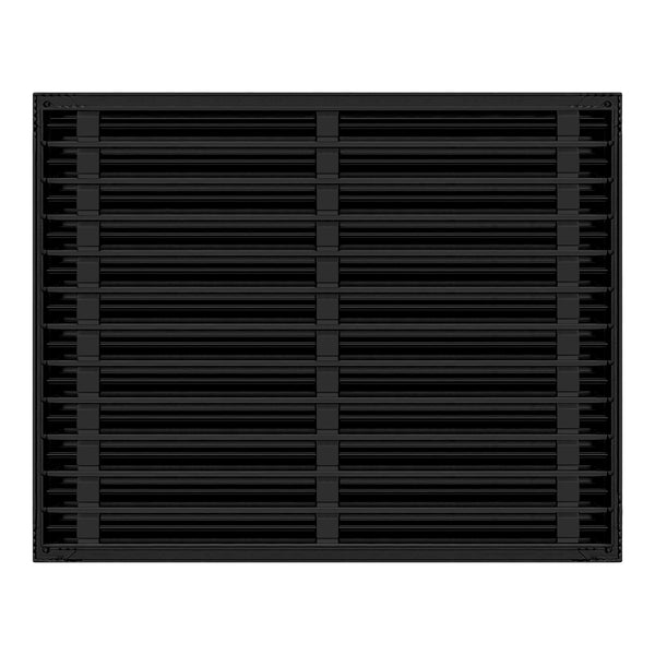 De atras de 30x24 Ventila Moderna de Color Negro para Aire Acondicionado - 30x24 Estandard Difusor Lineal - Texas Buildmart