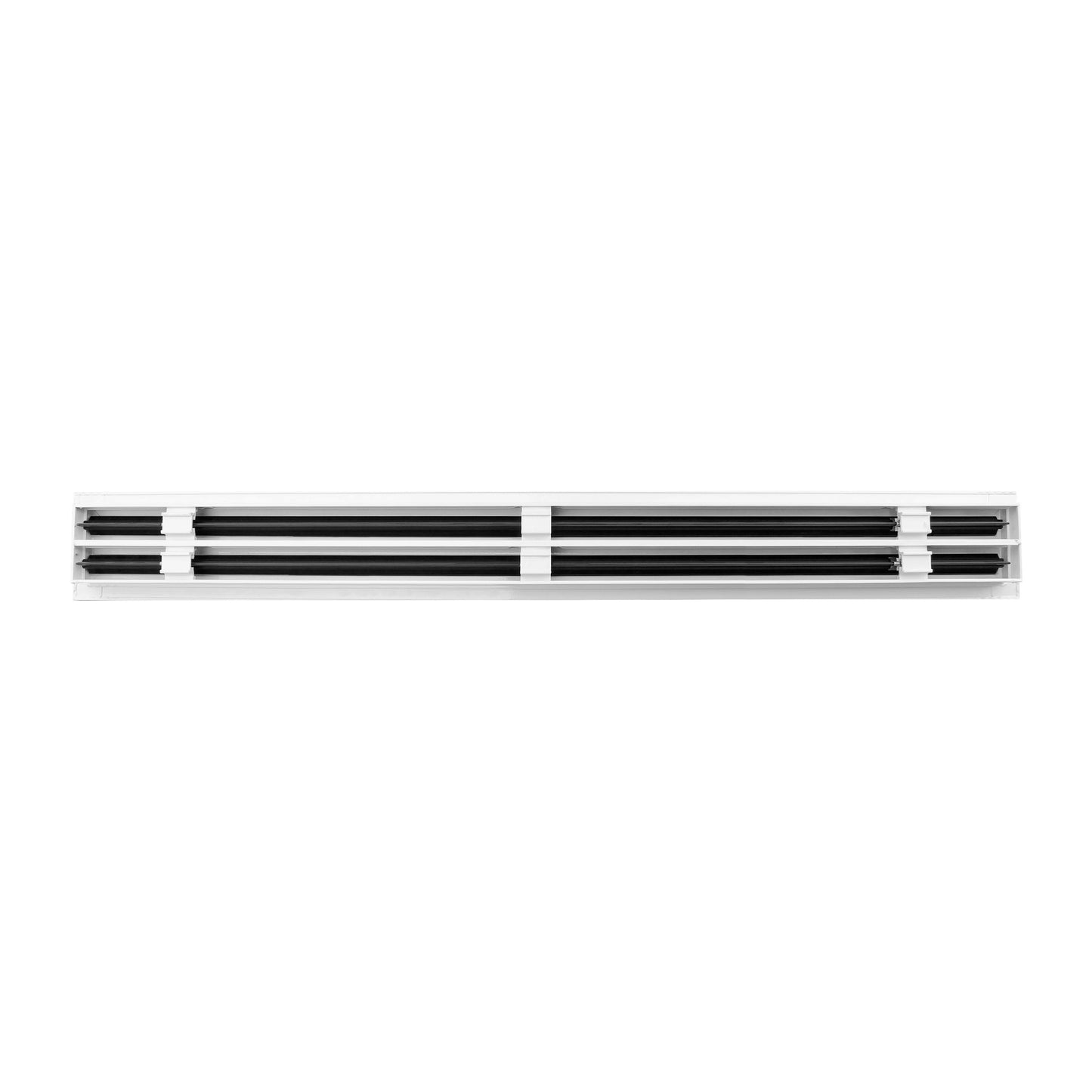 BUILDMART - Difusor Lineal de 36 pulgadas - (2 Ranuras) Dos Ranuras - Registro Lineal de Aire Acondicionado - Rejilla Decorativa Blanca de Aluminio para Aire