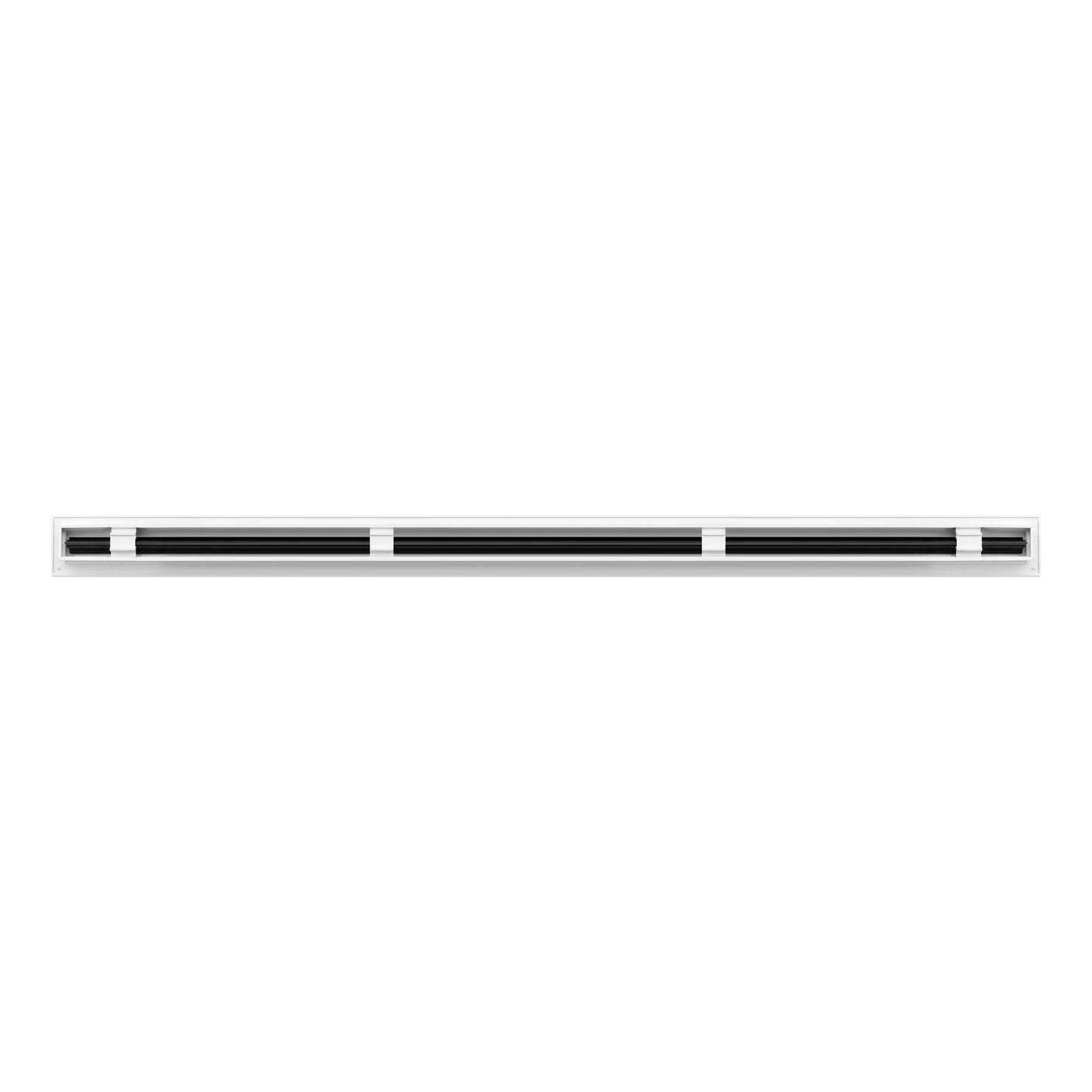 BUILDMART - Difusor Lineal de 48 pulgadas - (1 Ranura) Una Ranura - Registro Lineal de Aire Acondicionado - Rejilla Decorativa Blanca de Aluminio para Aire