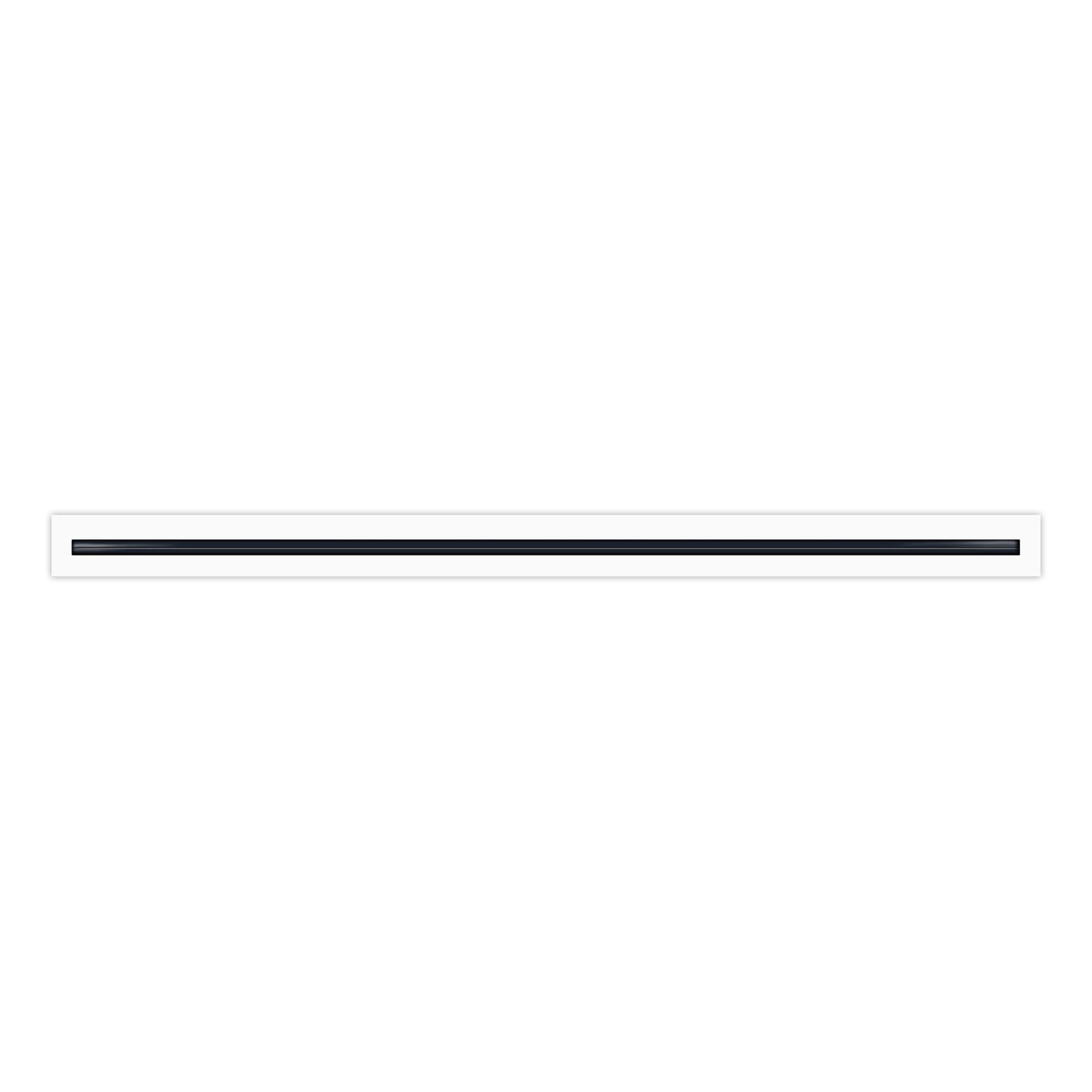BUILDMART - Difusor Lineal de 48 pulgadas - (1 Ranura) Una Ranura - Registro Lineal de Aire Acondicionado - Rejilla Decorativa Blanca de Aluminio para Aire