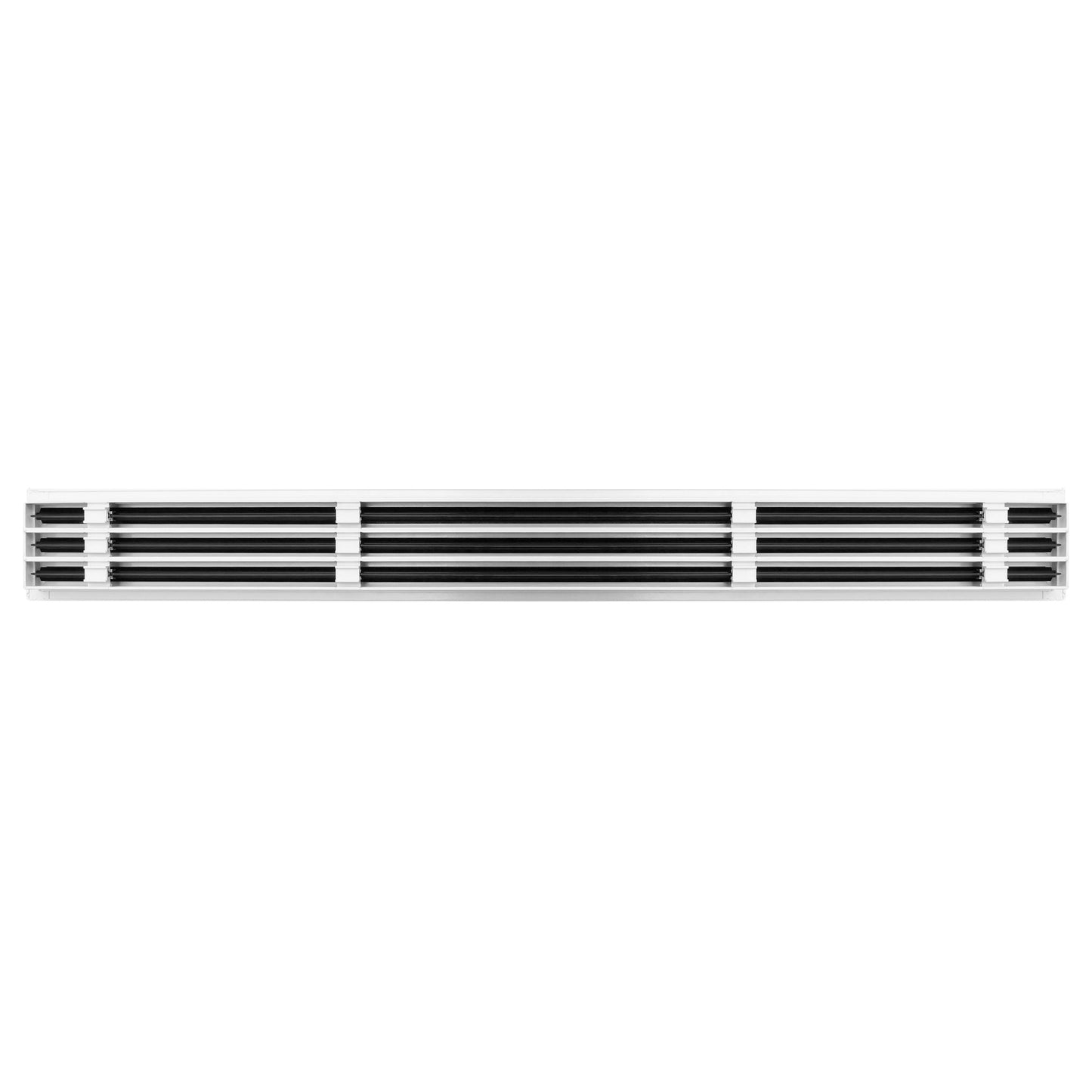 BUILDMART - Difusor Lineal de 48 pulgadas - (3 Ranura) Tres Ranuras - Registro Lineal de Aire Acondicionado - Rejilla Decorativa Blanca de Aluminio para Aire