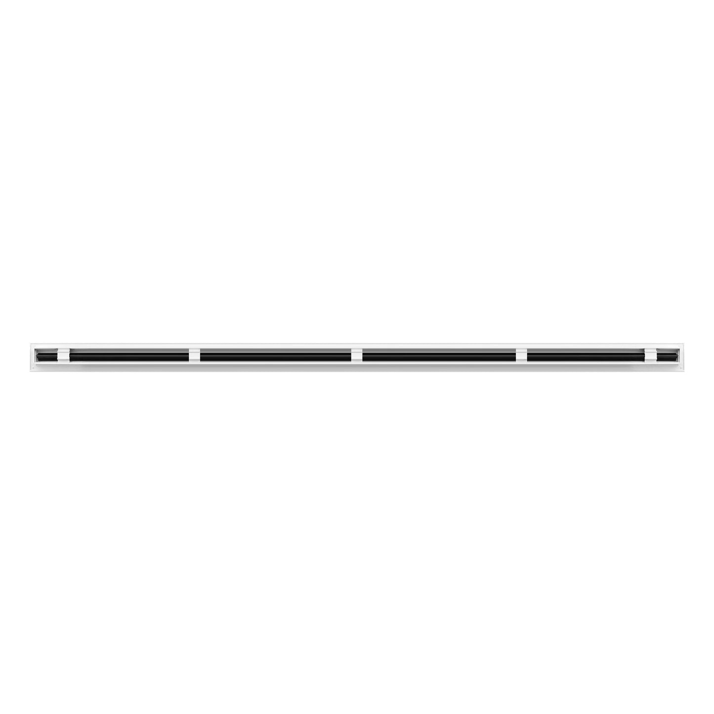 BUILDMART - Difusor Lineal de 72 pulgadas - (1 Ranura) Una Ranura - Registro Lineal de Aire Acondicionado - Rejilla Decorativa Blanca de Aluminio para Aire