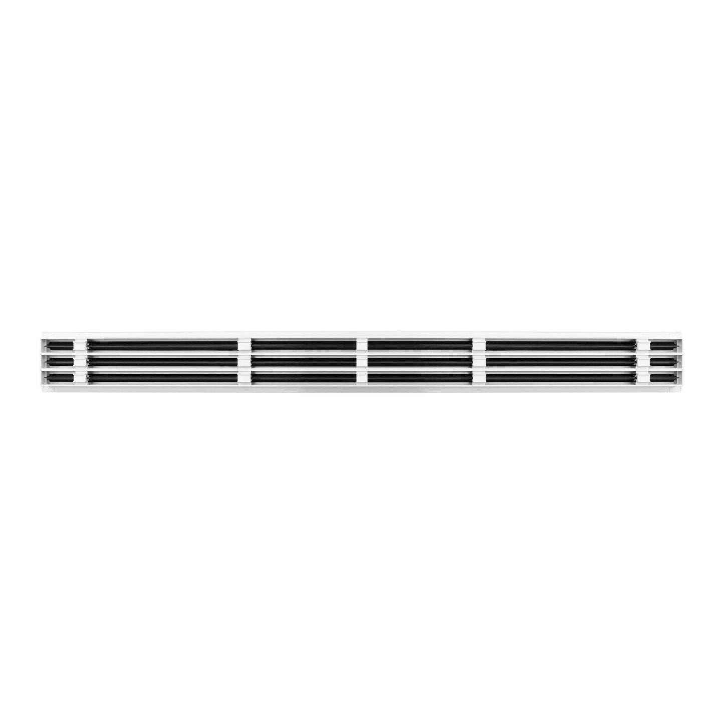 BUILDMART - Difusor Lineal de 72 pulgadas - (3 Ranura) Tres Ranuras - Registro Lineal de Aire Acondicionado - Rejilla Decorativa Blanca de Aluminio para Aire