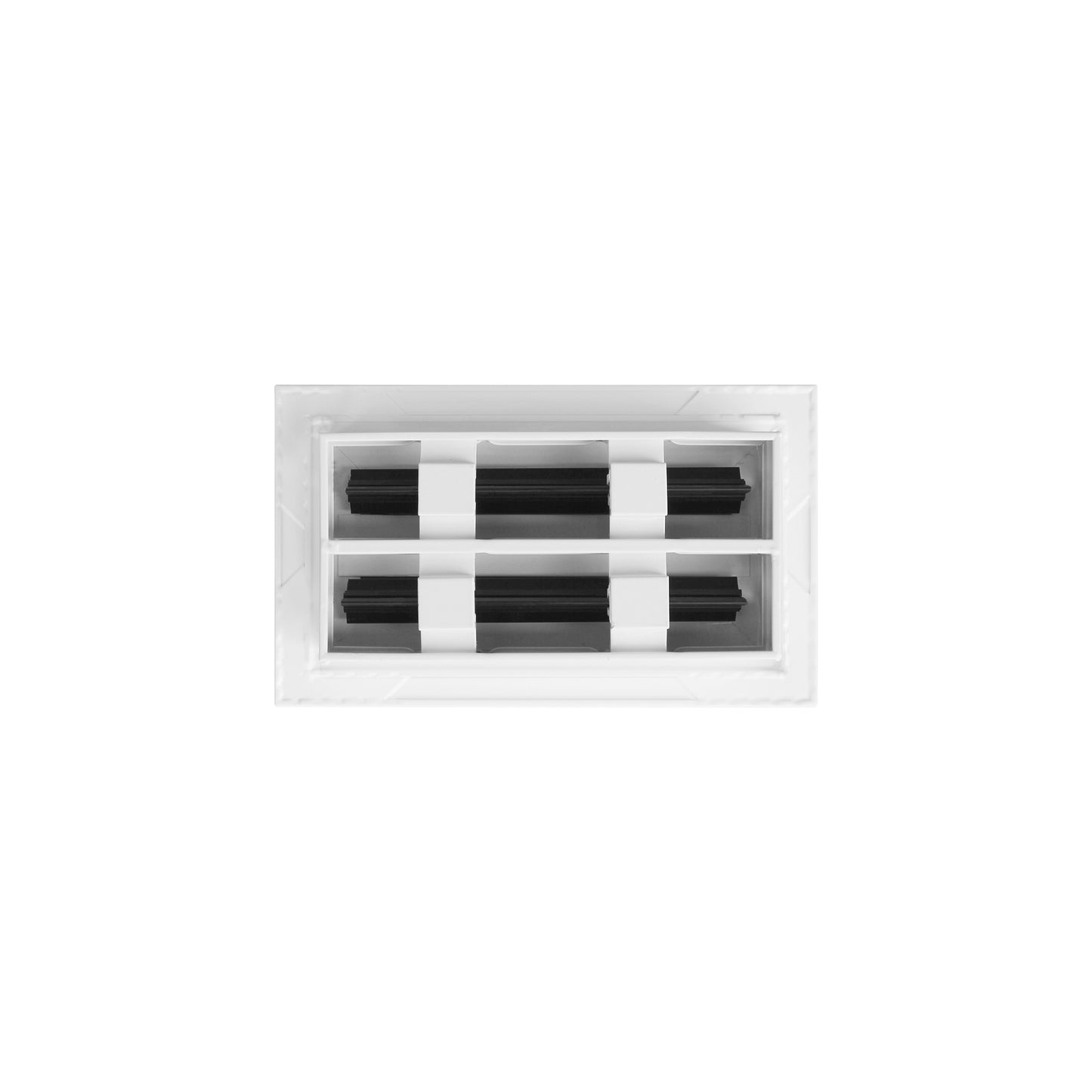 De atras de 8x4 Ventila Moderna de Color Blanco para Aire Acondicionado - 8x4 Estandard Difusor Lineal - Texas Buildmart