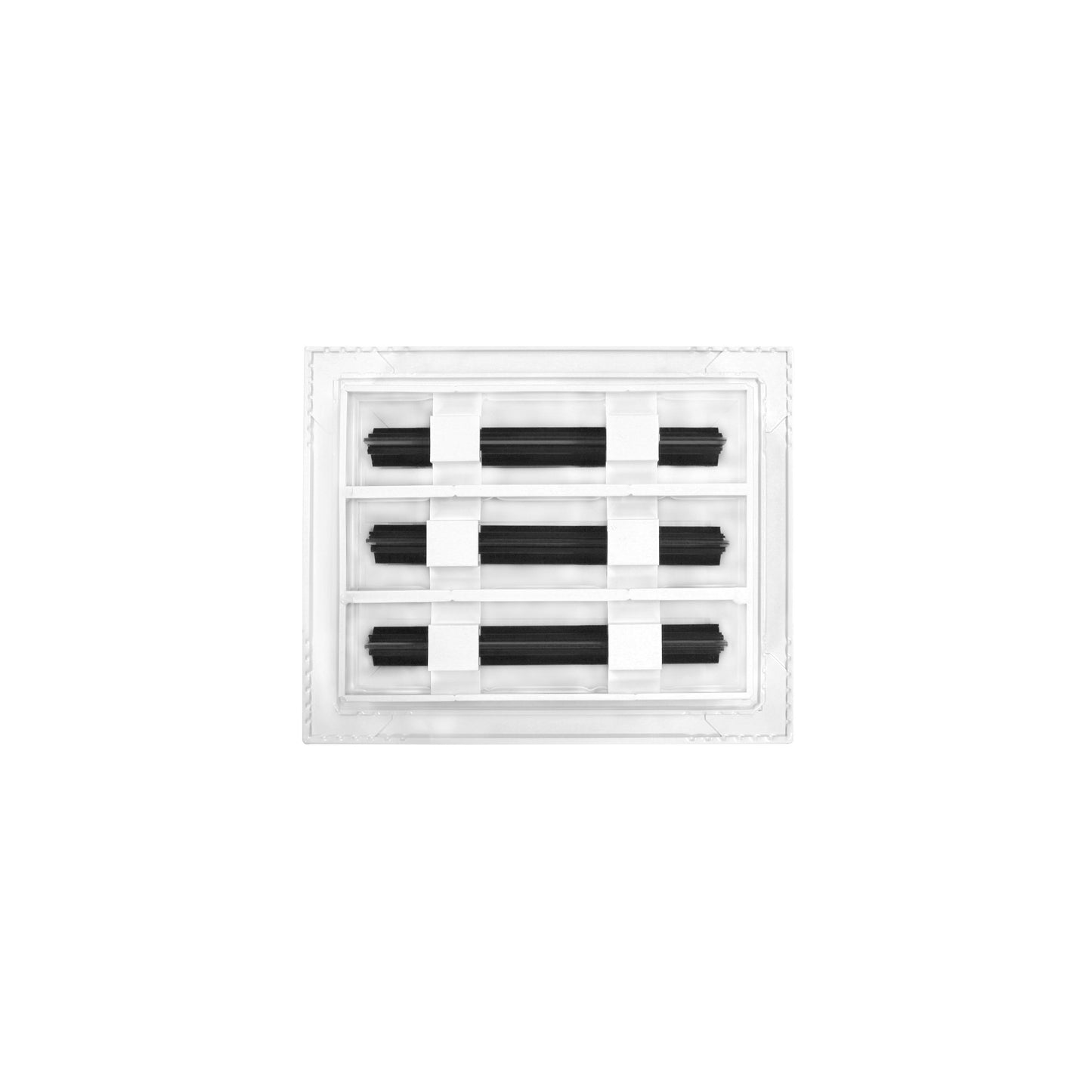 De atras de 8x6 Ventila Moderna de Color Blanco para Aire Acondicionado - 8x6 Estandard Difusor Lineal - Texas Buildmart