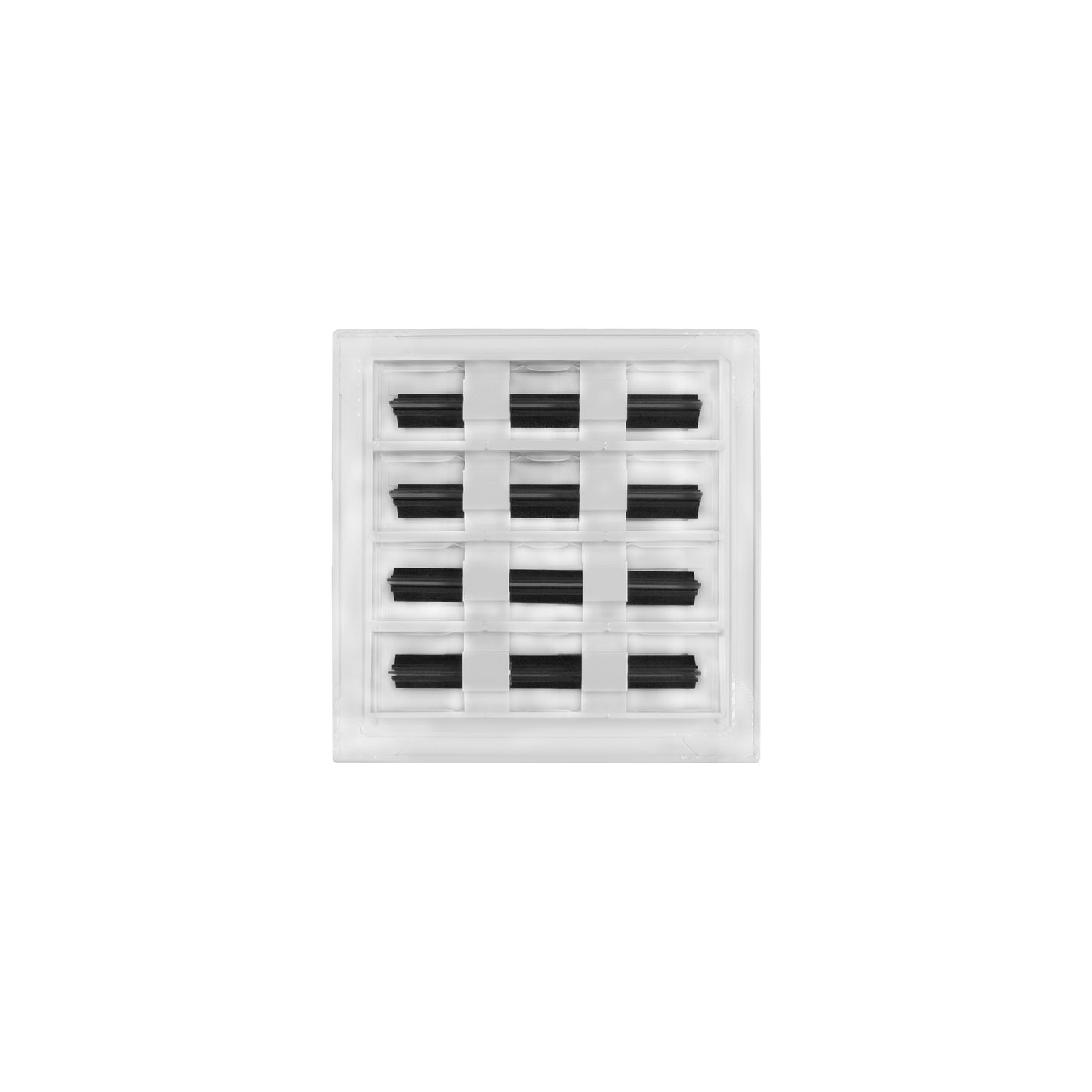 De atras de 8x8 Ventila Moderna de Color Blanco para Aire Acondicionado - 8x8 Estandard Difusor Lineal - Texas Buildmart