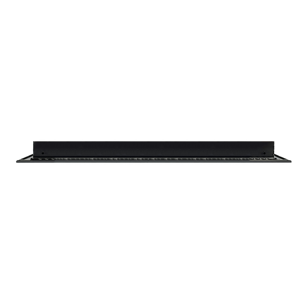BUILDMART - Ventila Moderna de Aire Acondicionado 24x24 pulgadas - Regilla Lineal Moderna Negro - Registro Lineal de Aluminio para Aire