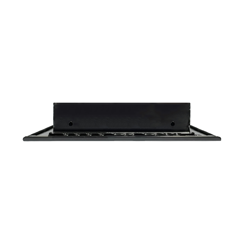 BUILDMART - Ventila Moderna de Aire Acondicionado 10x8 pulgadas - Regilla Lineal Moderna Negro - Registro Lineal de Aluminio para Aire