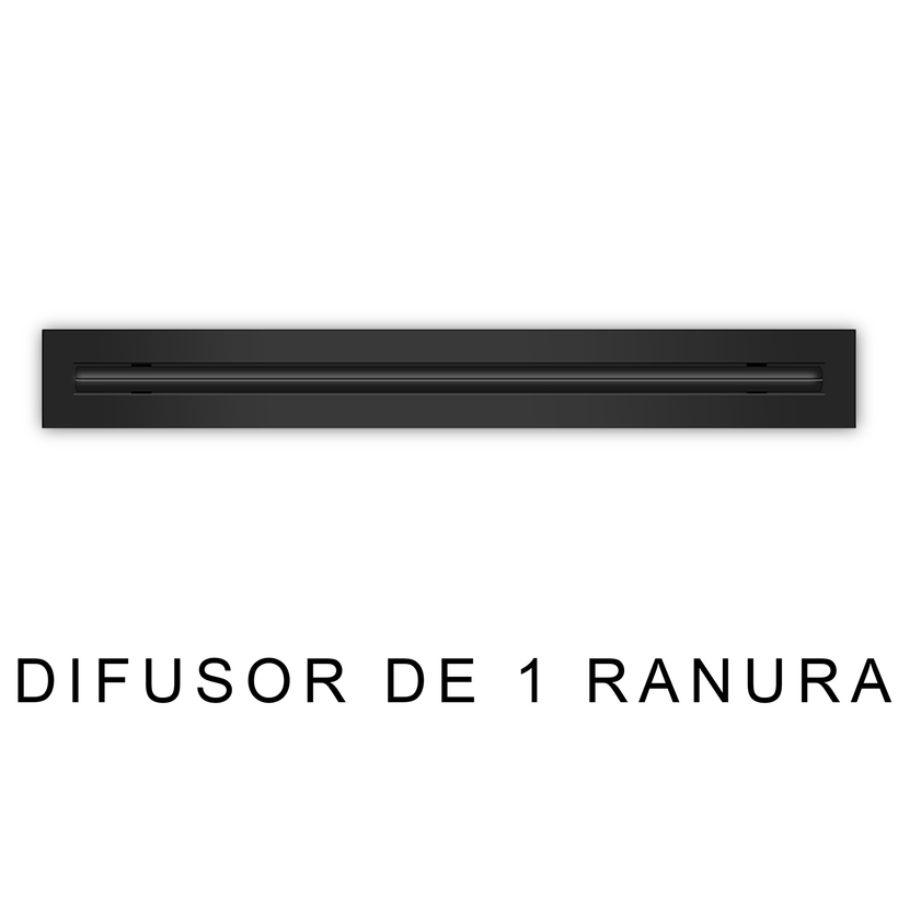 Una Ranura - DIFUSOR DE 1 RANURA - Negro