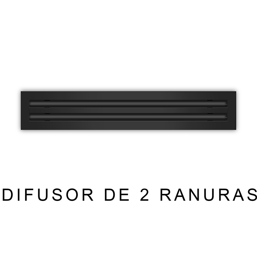 Dos Ranuras - DIFUSOR DE 2 RANURAS - Negro