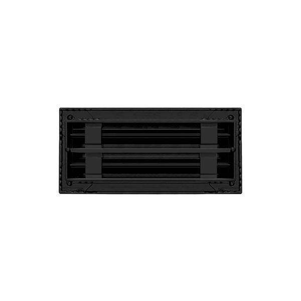 De atras de 10x4 Ventila Moderna de Color Negro para Aire Acondicionado - 10x4 Estandard Difusor Lineal - Texas Buildmart