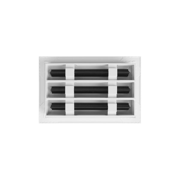 De atras de 10x6 Ventila Moderna de Color Blanco para Aire Acondicionado - 10x6 Estandard Difusor Lineal - Texas Buildmart