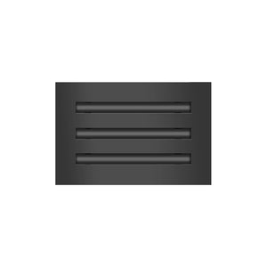 Frente de 10x6 Ventila Moderna de Color Negro para Aire Acondicionado - 10x6 Estandard Difusor Lineal - Texas Buildmart