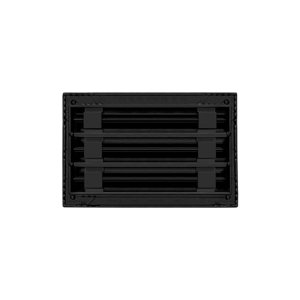 De atras de 10x6 Ventila Moderna de Color Negro para Aire Acondicionado - 10x6 Estandard Difusor Lineal - Texas Buildmart