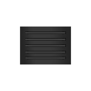Frente de 12x10 Ventila Moderna de Color Negro para Aire Acondicionado - 12x10 Estandard Difusor Lineal - Texas Buildmart
