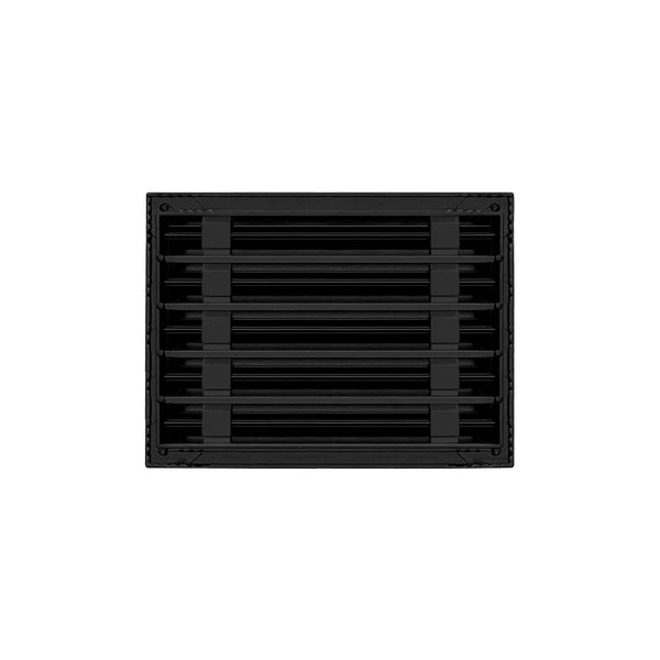 De atras de 12x10 Ventila Moderna de Color Negro para Aire Acondicionado - 12x10 Estandard Difusor Lineal - Texas Buildmart