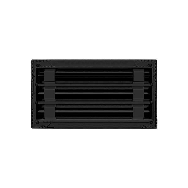 De atras de 12x6 Ventila Moderna de Color Negro para Aire Acondicionado - 12x6 Estandard Difusor Lineal - Texas Buildmart