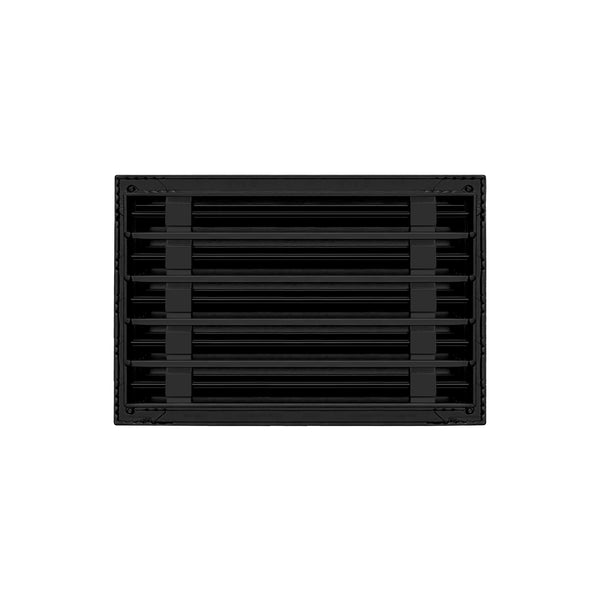 De atras de 14x10 Ventila Moderna de Color Negro para Aire Acondicionado - 14x10 Estandard Difusor Lineal - Texas Buildmart