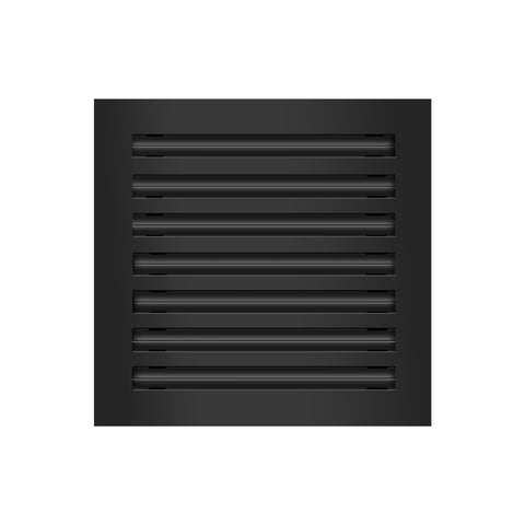 Frente de 14x14 Ventila Moderna de Color Negro para Aire Acondicionado - 14x14 Estandard Difusor Lineal - Texas Buildmart