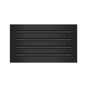 Frente de 14x8 Ventila Moderna de Color Negro para Aire Acondicionado - 14x8 Estandard Difusor Lineal - Texas Buildmart