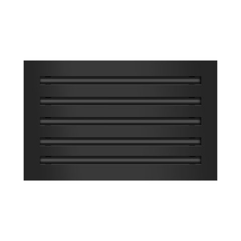 Frente de 16x10 Ventila Moderna de Color Negro para Aire Acondicionado - 16x10 Estandard Difusor Lineal - Texas Buildmart