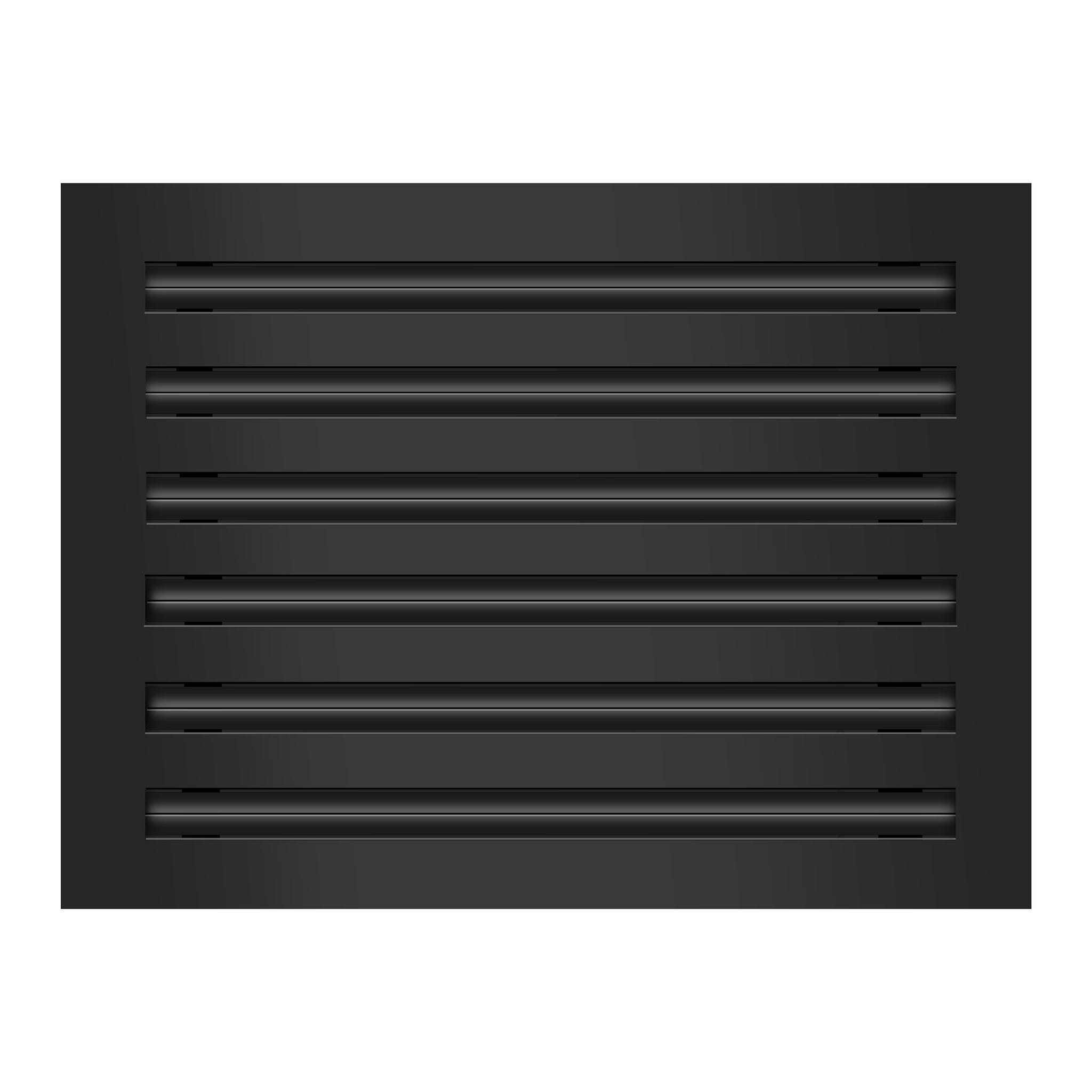Frente de 16x12 Ventila Moderna de Color Negro para Aire Acondicionado - 16x12 Estandard Difusor Lineal - Texas Buildmart