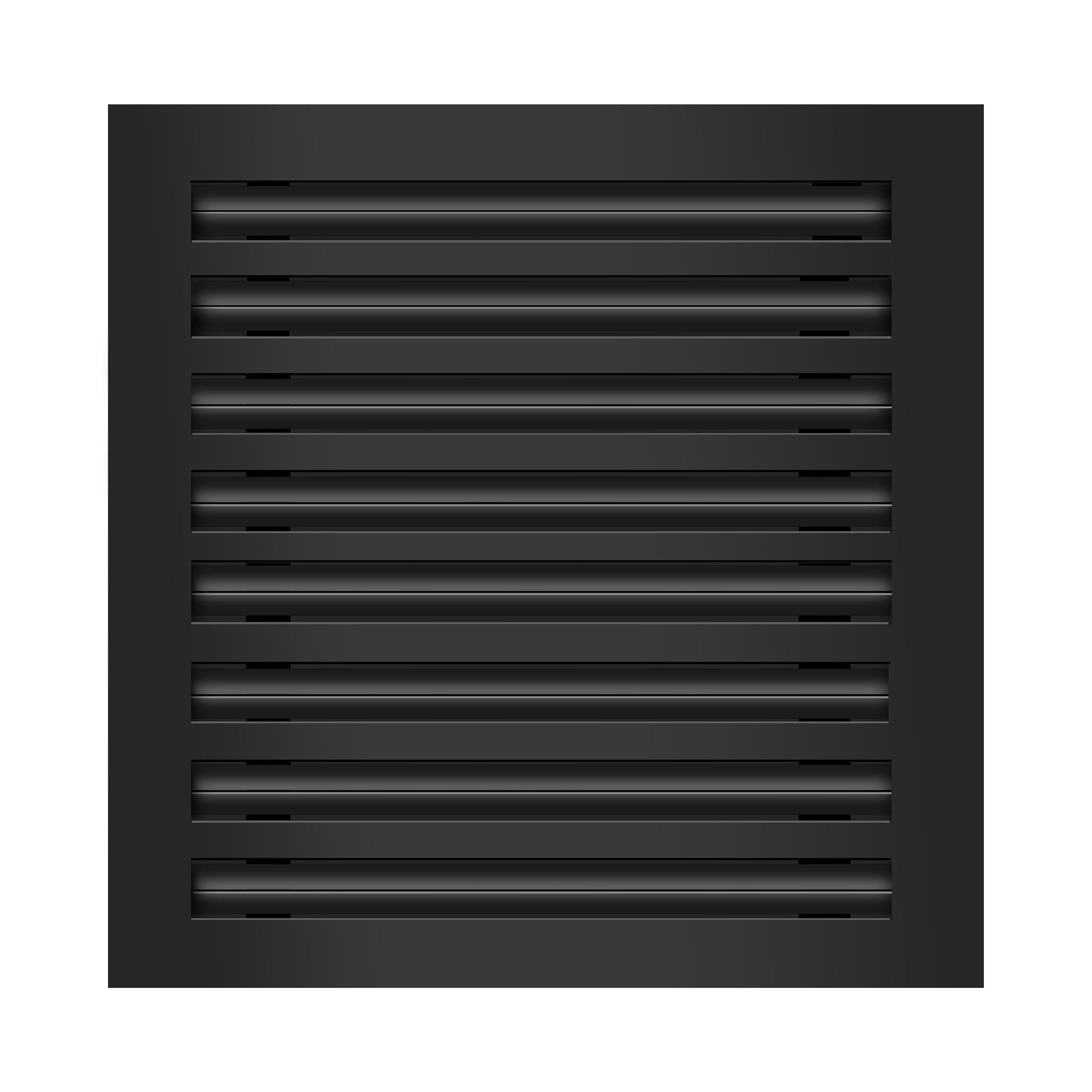 Frente de 16x16 Ventila Moderna de Color Negro para Aire Acondicionado - 16x16 Estandard Difusor Lineal - Texas Buildmart
