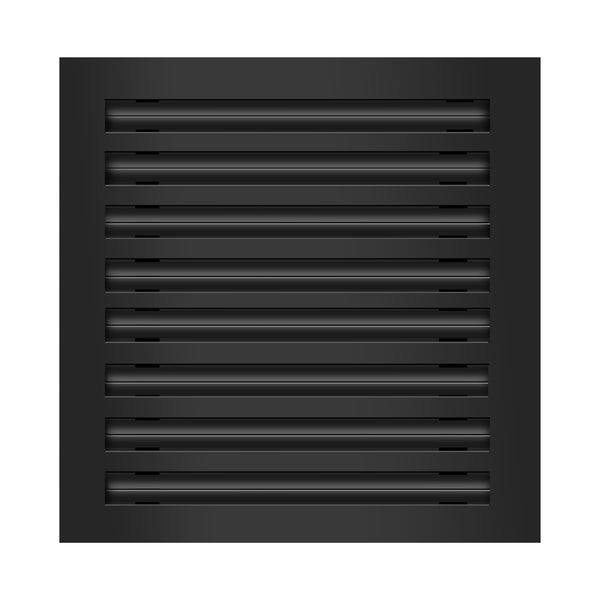Frente de 16x16 Ventila Moderna de Color Negro para Aire Acondicionado - 16x16 Estandard Difusor Lineal - Texas Buildmart