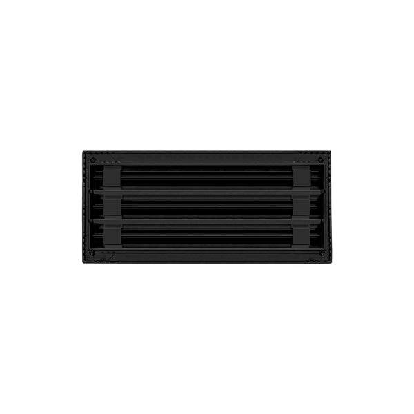 De atras de 16x6 Ventila Moderna de Color Negro para Aire Acondicionado - 16x6 Estandard Difusor Lineal - Texas Buildmart