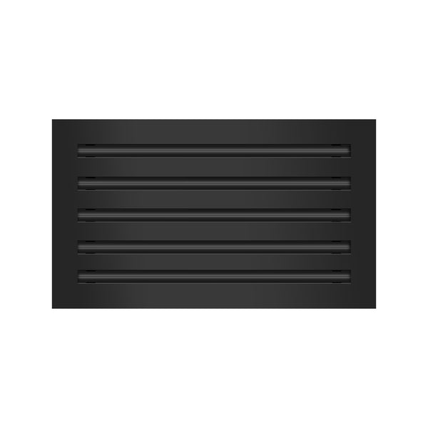 Frente de 18x10 Ventila Moderna de Color Negro para Aire Acondicionado - 18x10 Estandard Difusor Lineal - Texas Buildmart