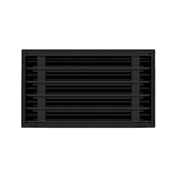 De atras de 18x10 Ventila Moderna de Color Negro para Aire Acondicionado - 18x10 Estandard Difusor Lineal - Texas Buildmart