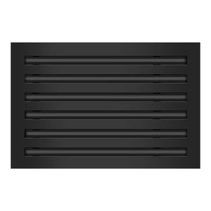 Frente de 18x12 Ventila Moderna de Color Negro para Aire Acondicionado - 18x12 Estandard Difusor Lineal - Texas Buildmart