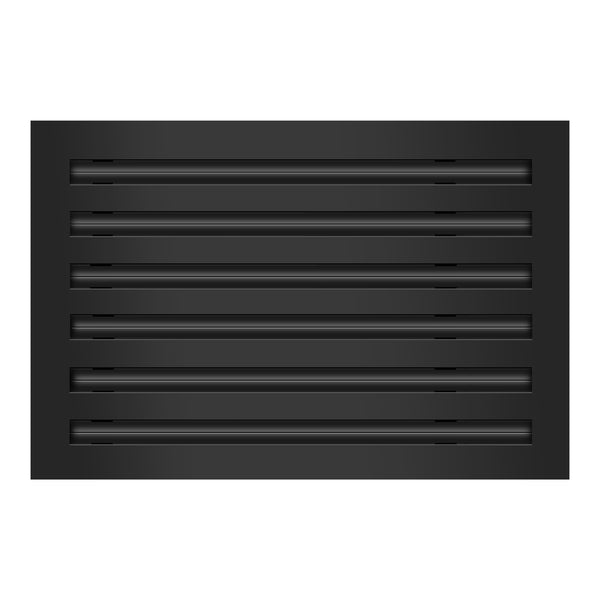 Frente de 18x12 Ventila Moderna de Color Negro para Aire Acondicionado - 18x12 Estandard Difusor Lineal - Texas Buildmart