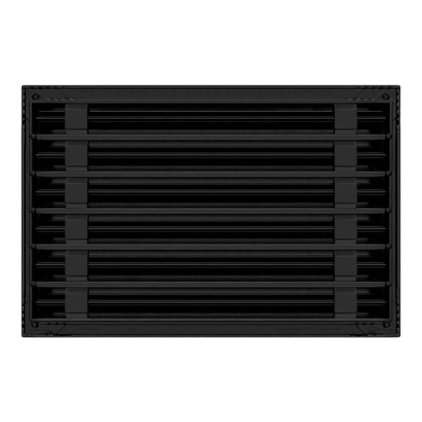 De atras de 18x12 Ventila Moderna de Color Negro para Aire Acondicionado - 18x12 Estandard Difusor Lineal - Texas Buildmart