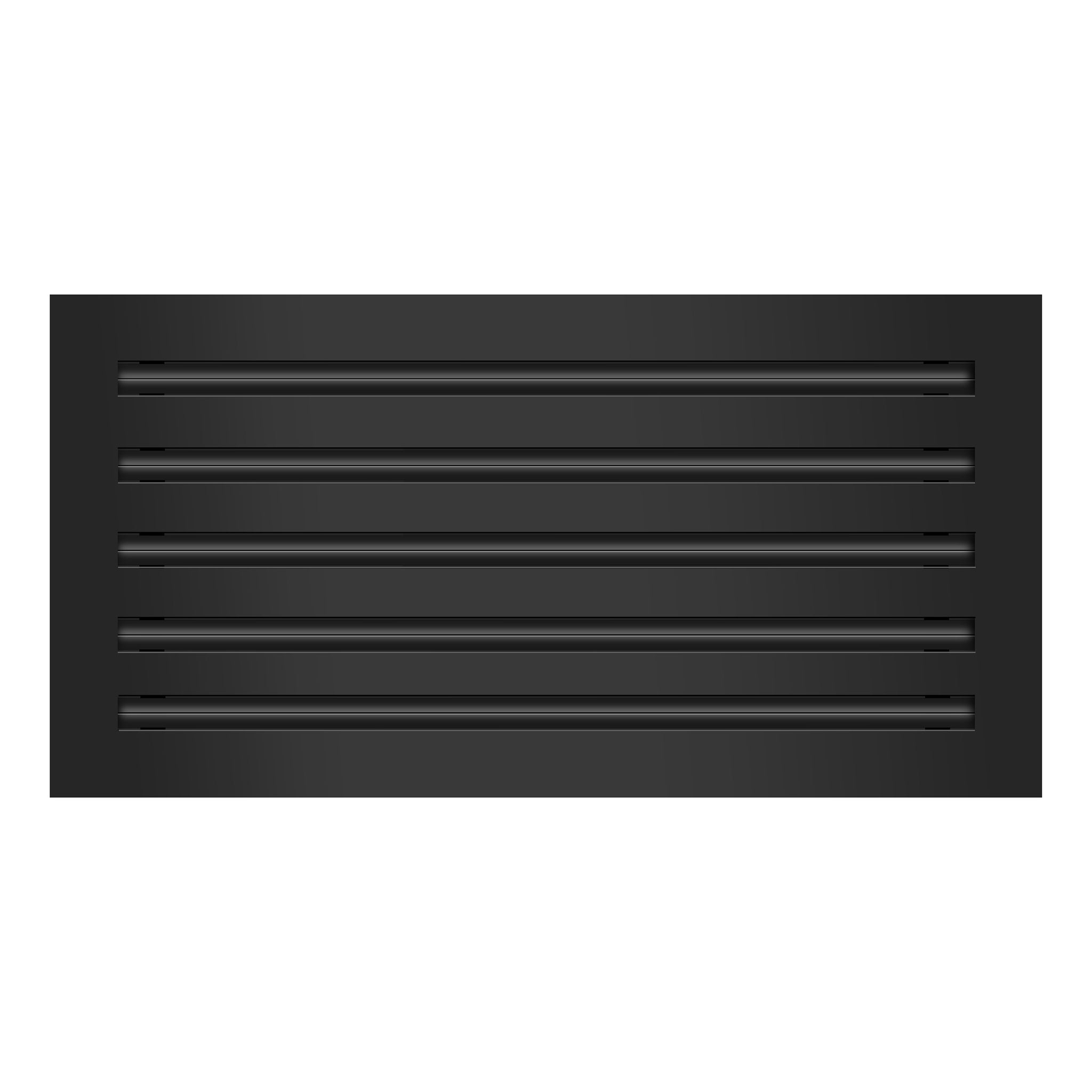 Frente de 20x10 Ventila Moderna de Color Negro para Aire Acondicionado - 20x10 Estandard Difusor Lineal - Texas Buildmart