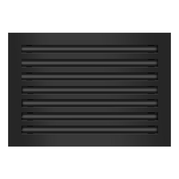 Frente de 20x14 Ventila Moderna de Color Negro para Aire Acondicionado - 20x14 Estandard Difusor Lineal - Texas Buildmart