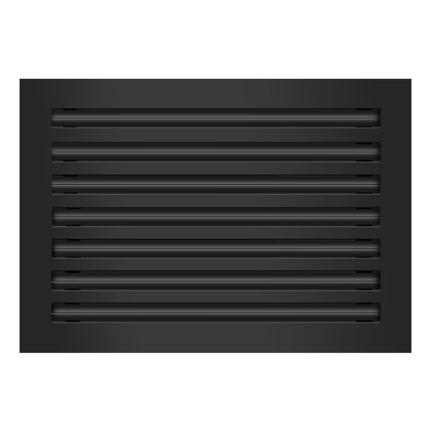 Frente de 20x14 Ventila Moderna de Color Negro para Aire Acondicionado - 20x14 Estandard Difusor Lineal - Texas Buildmart