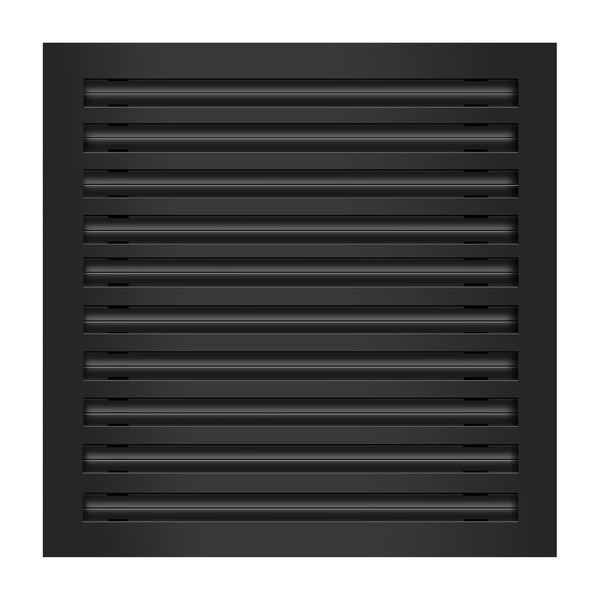 Frente de 20x20 Ventila Moderna de Color Negro para Aire Acondicionado - 20x20 Estandard Difusor Lineal - Texas Buildmart