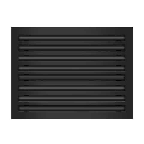Frente de 22x16 Ventila Moderna de Color Negro para Aire Acondicionado - 22x16 Estandard Difusor Lineal - Texas Buildmart