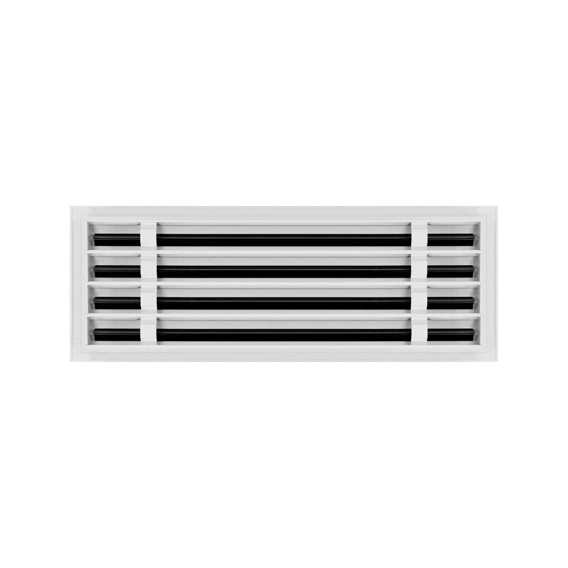 De atras de 22x8 Ventila Moderna de Color Blanco para Aire Acondicionado - 22x8 Estandard Difusor Lineal - Texas Buildmart